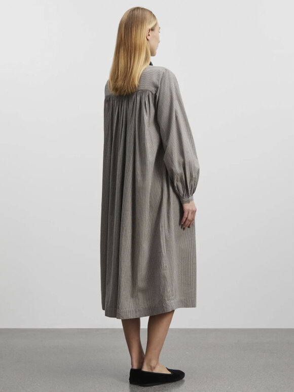 Skall Studio - Rita shirtdress - beige/grey mini check