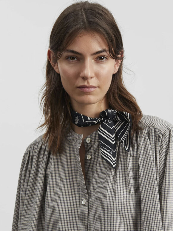 Skall Studio - Rita shirt - beige/grey mini check