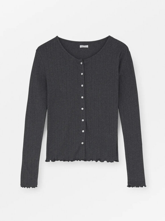 Skall Studio - Edie cardigan - dark greymelange