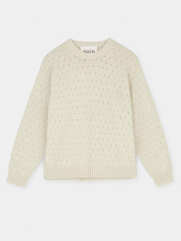 AIAYU - Saga Dot sweater - pure ecru