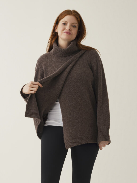 Boob - Wool turtleneck tunic - brown
