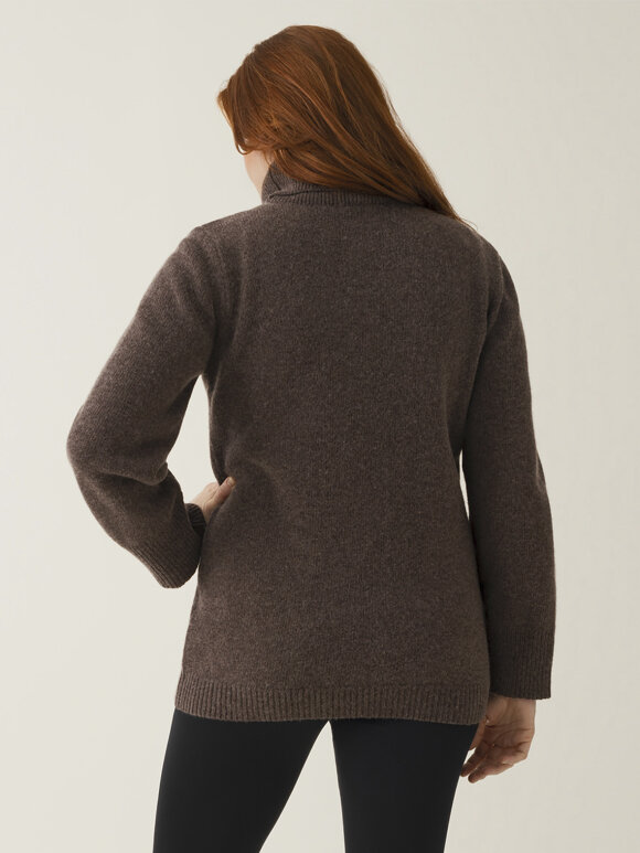 Boob - Wool turtleneck tunic - brown