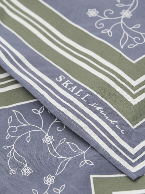 Skall Studio - Classic scarf 55 x 55 - windy blue/green