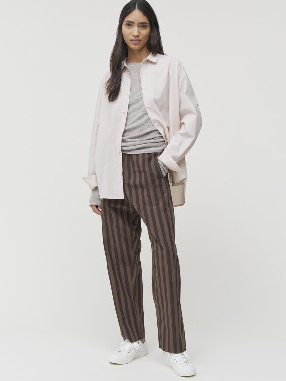 AIAYU - pant - mocha striped