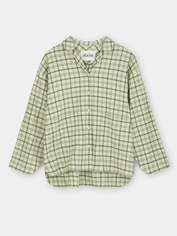 AIAYU - Pyjamas shirt - green check