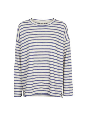Basic Apparel - Mary oversized tee - blue stripes