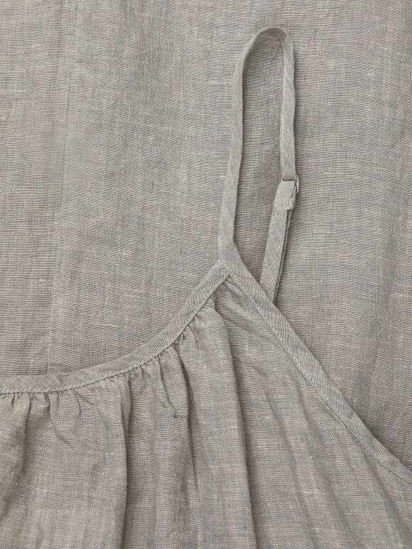 AIAYU - Strap dress linen - grey