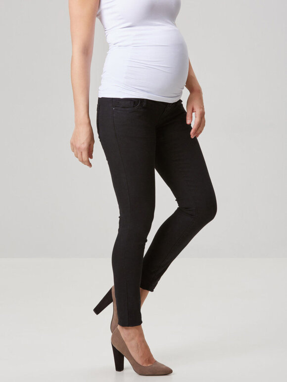 Mamalicious - Gravid jeans, skinny black ida 5894