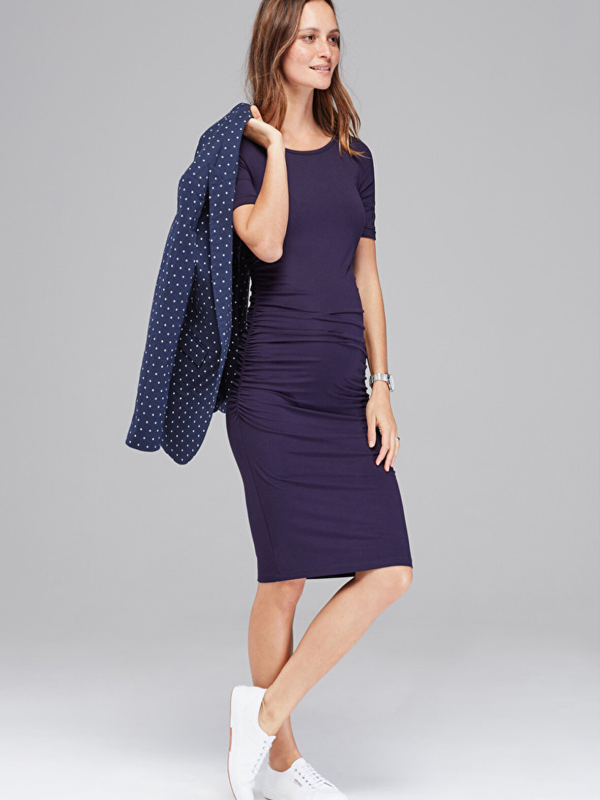 Enula9 - Workwear - Isabella Oliver - Ruched t-shirt kjole