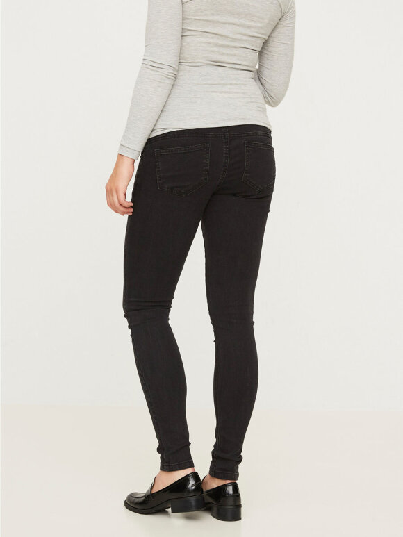 Mamalicious - Gravid jeans, skinny black ella, 6705