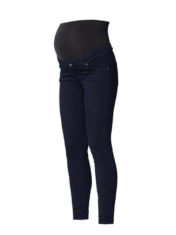 Gravid jeans, smal 84.3507/361 plain darkblue